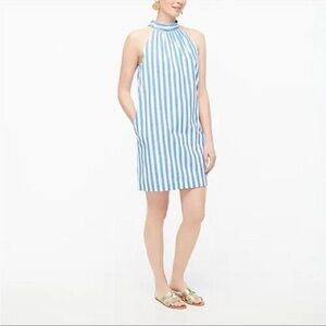 J.Crew Stripe Mockneck Sleevesless Dress